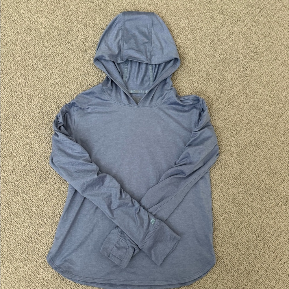 Athleta Girl Hooded Long Sleeve Shirt, Size L/12